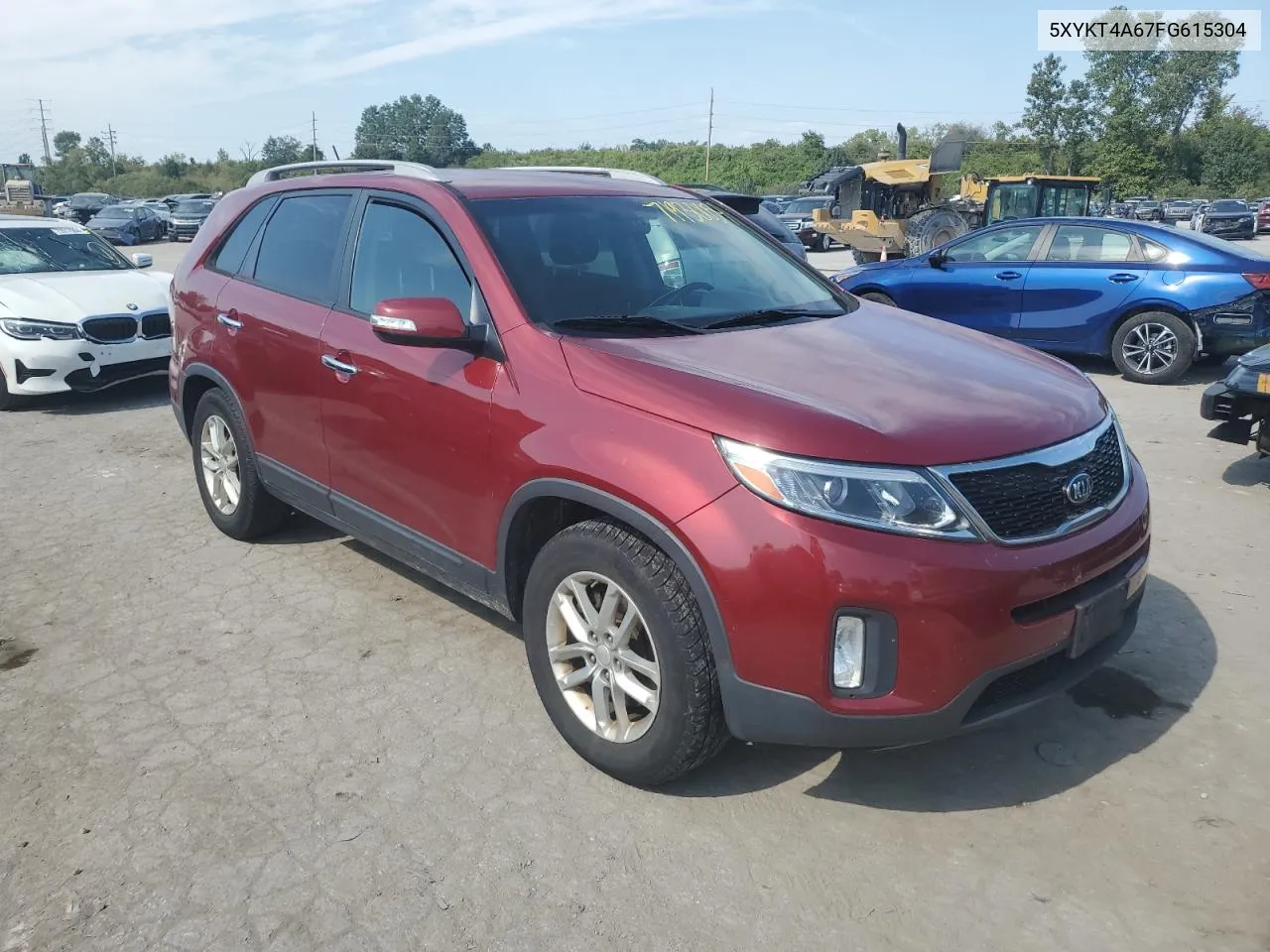 2015 Kia Sorento Lx VIN: 5XYKT4A67FG615304 Lot: 71930054