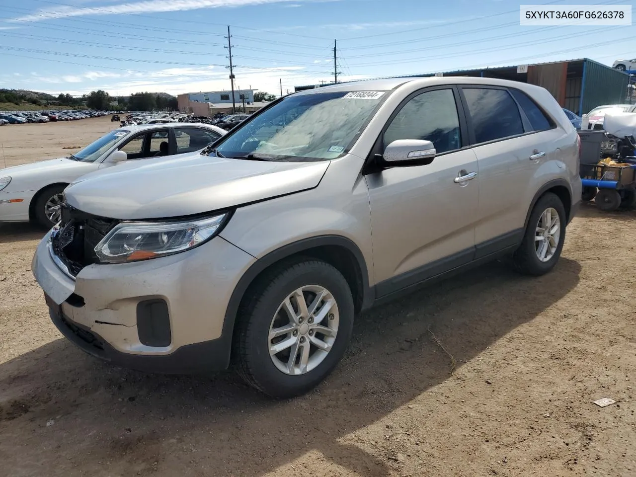 5XYKT3A60FG626378 2015 Kia Sorento Lx