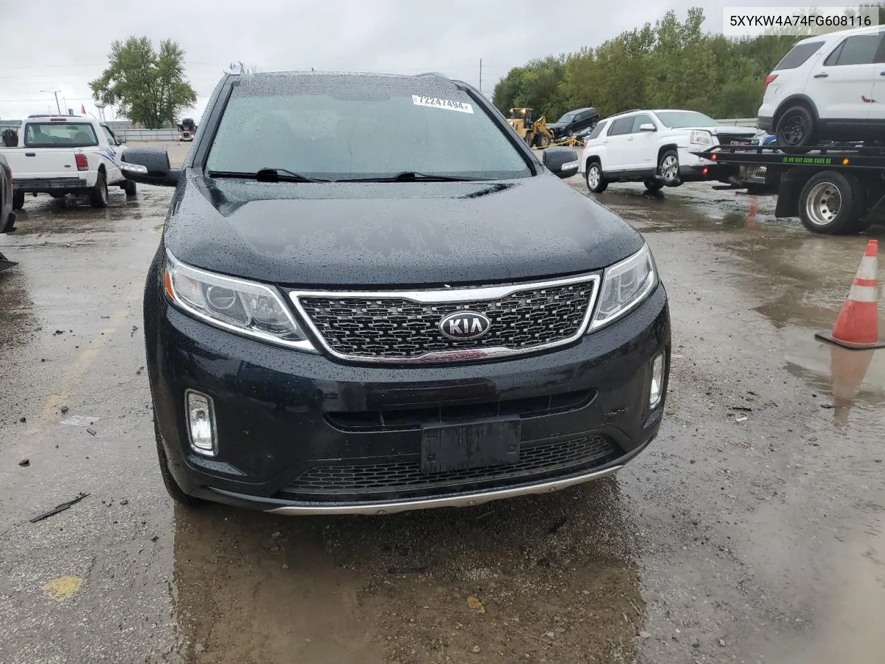 2015 Kia Sorento Sx VIN: 5XYKW4A74FG608116 Lot: 72247494