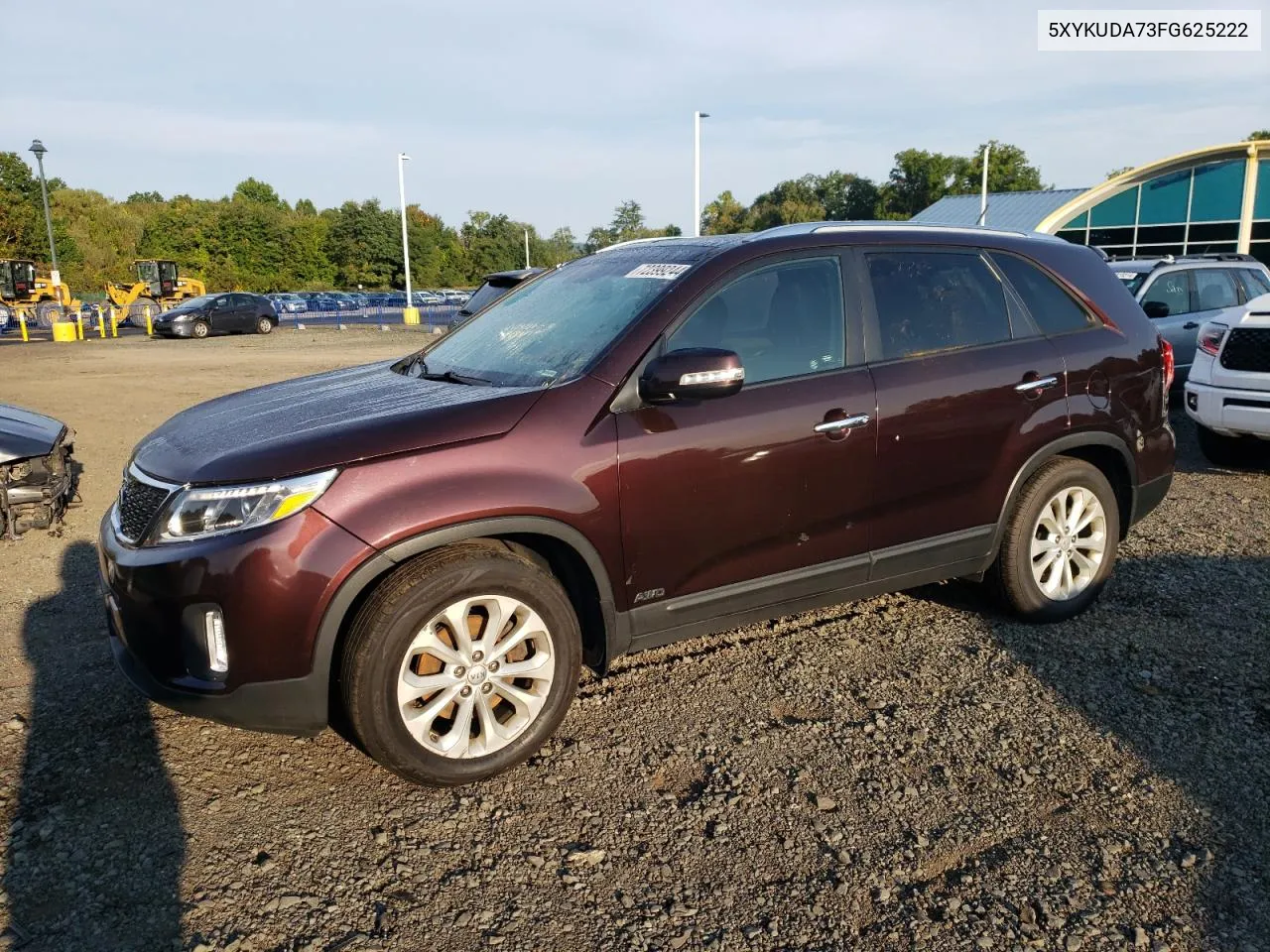 2015 Kia Sorento Ex VIN: 5XYKUDA73FG625222 Lot: 72399244