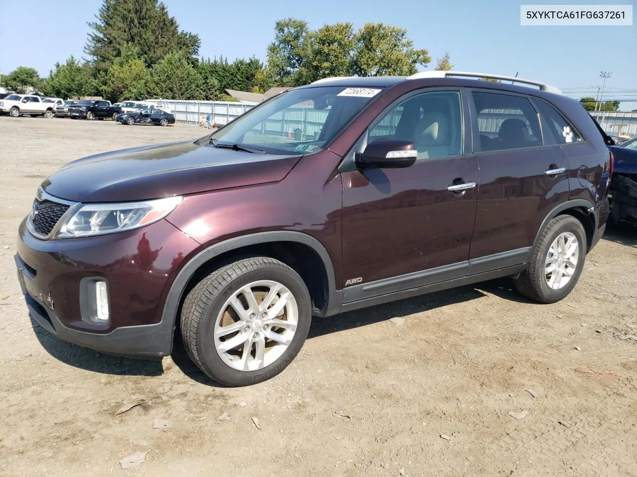 5XYKTCA61FG637261 2015 Kia Sorento Lx