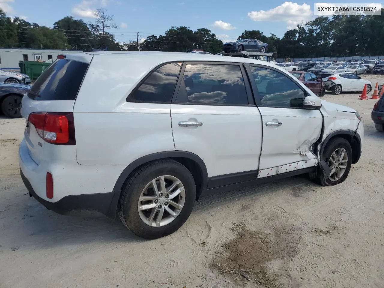 2015 Kia Sorento Lx VIN: 5XYKT3A66FG588574 Lot: 72580624