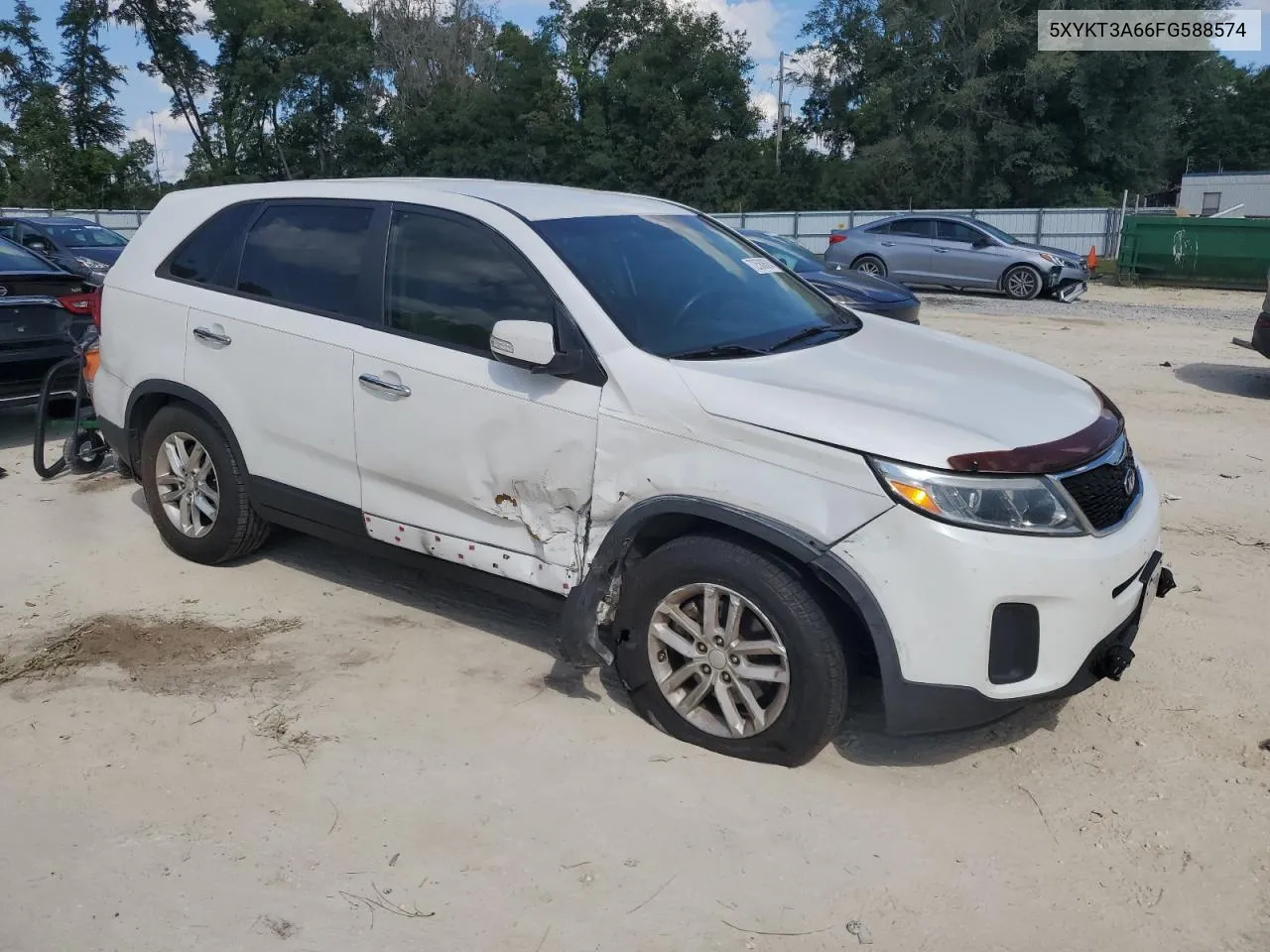 2015 Kia Sorento Lx VIN: 5XYKT3A66FG588574 Lot: 72580624