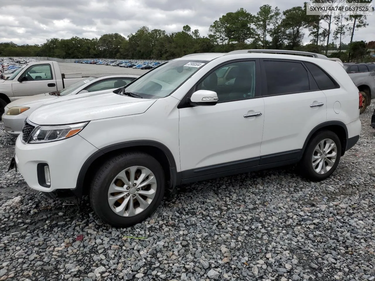 2015 Kia Sorento Ex VIN: 5XYKU4A74FG637525 Lot: 72988504