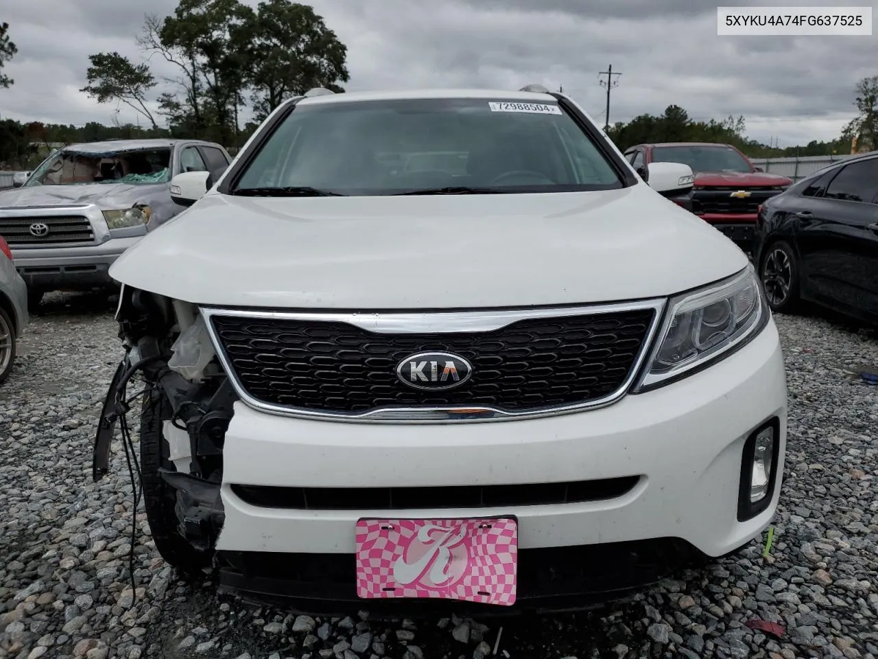 2015 Kia Sorento Ex VIN: 5XYKU4A74FG637525 Lot: 72988504