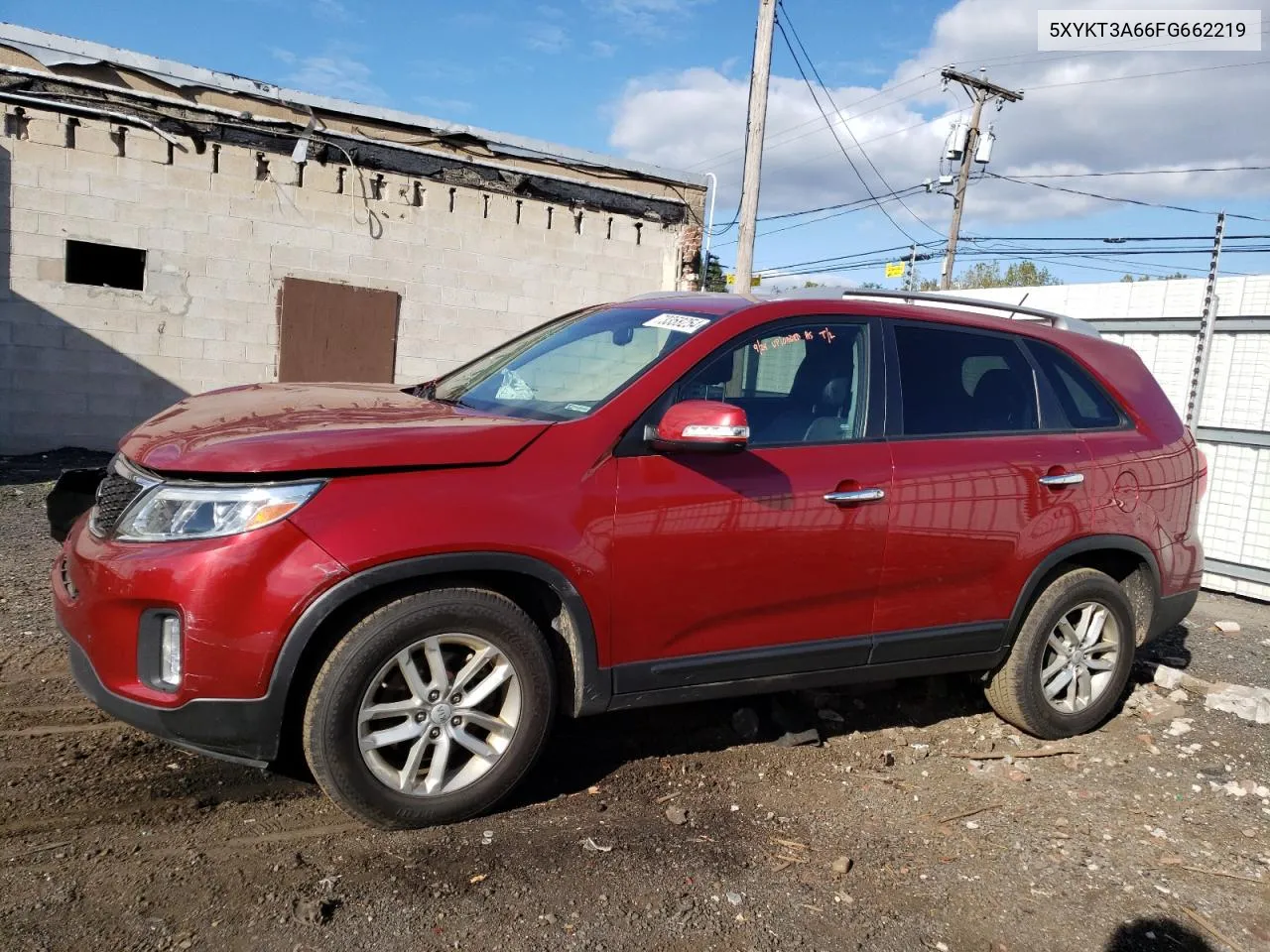 2015 Kia Sorento Lx VIN: 5XYKT3A66FG662219 Lot: 73358254