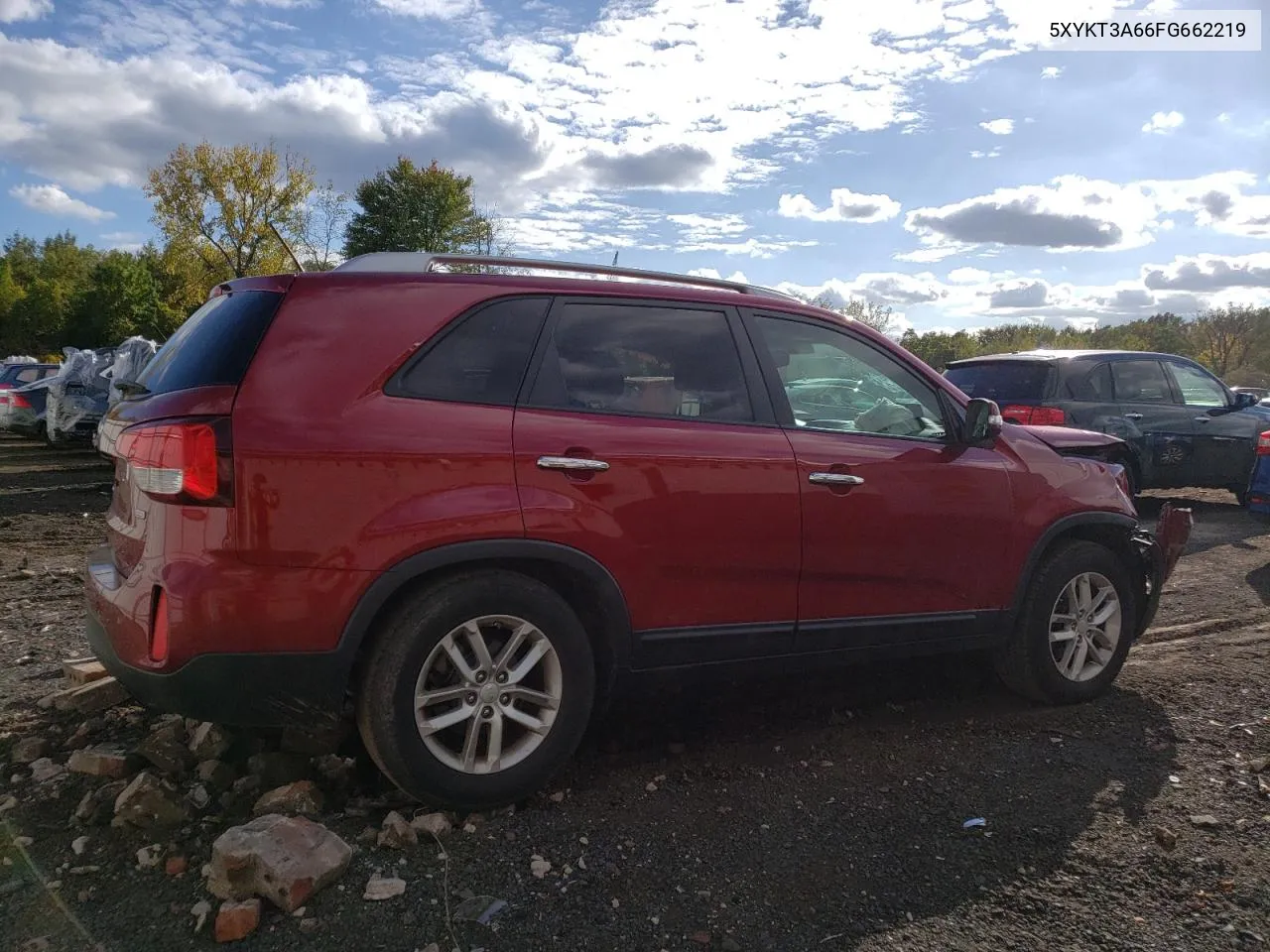 2015 Kia Sorento Lx VIN: 5XYKT3A66FG662219 Lot: 73358254