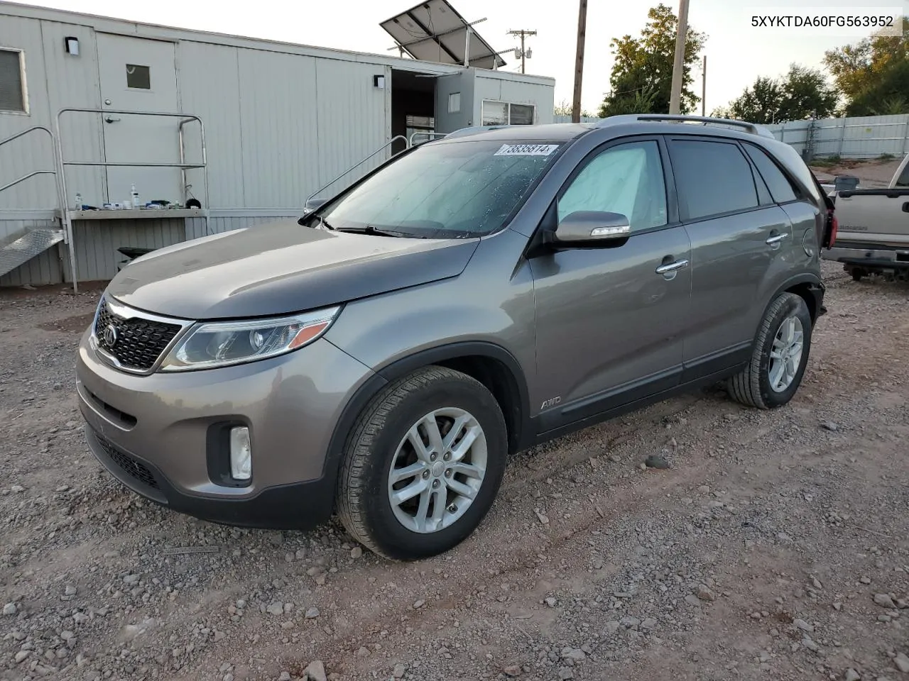 2015 Kia Sorento Lx VIN: 5XYKTDA60FG563952 Lot: 73835814