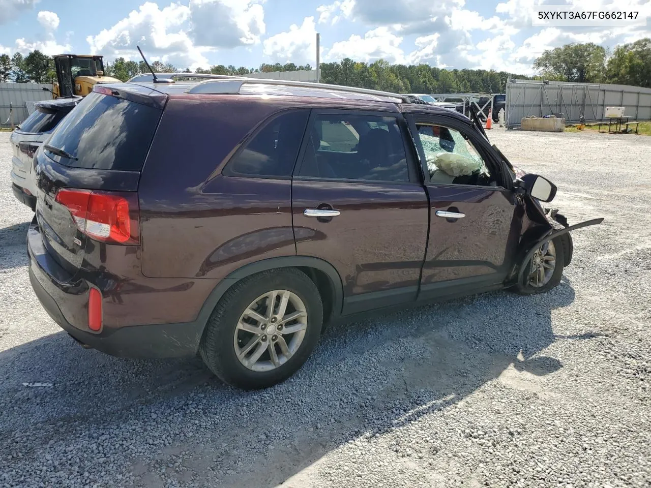 5XYKT3A67FG662147 2015 Kia Sorento Lx