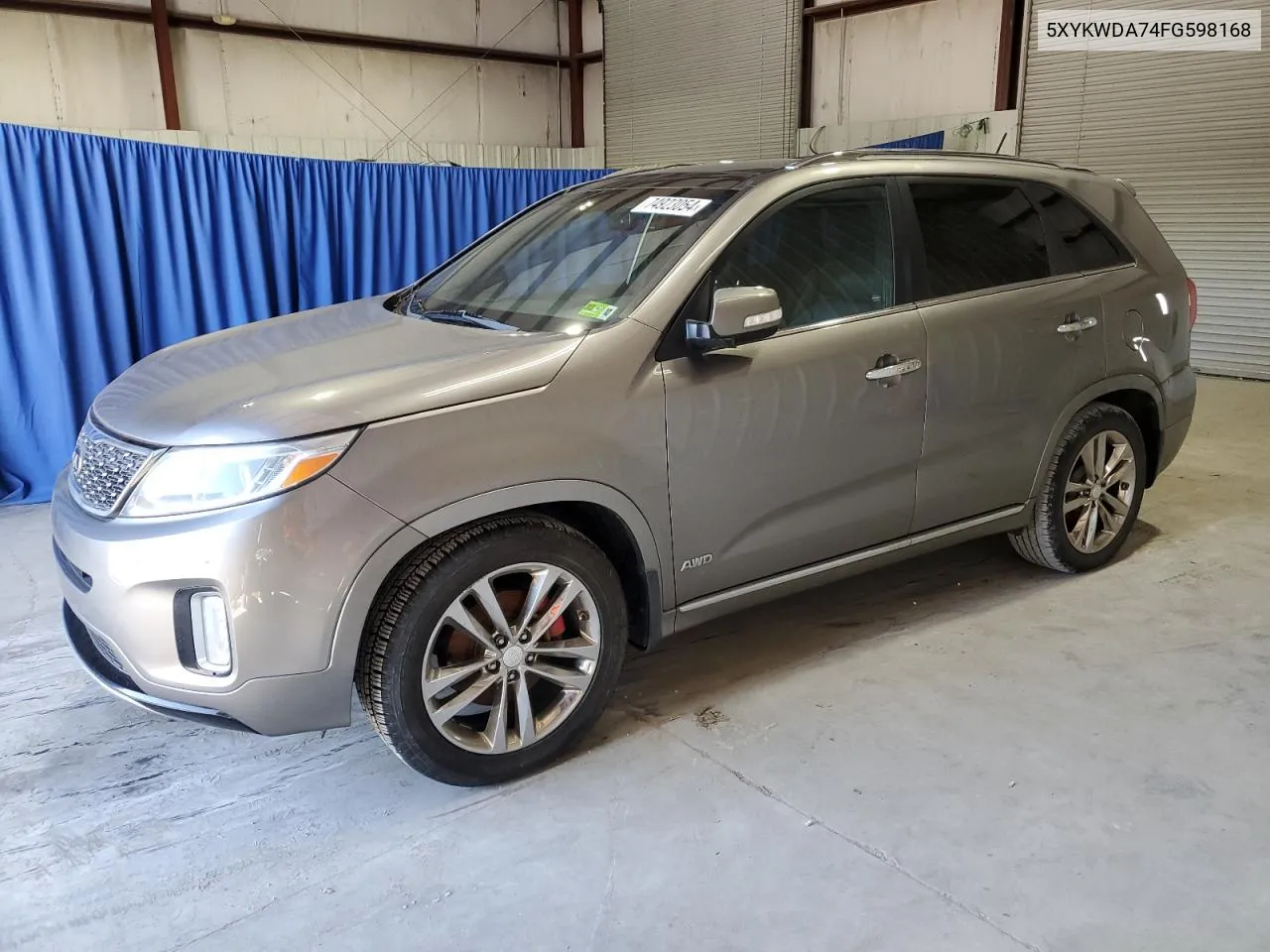 2015 Kia Sorento Sx VIN: 5XYKWDA74FG598168 Lot: 74923054