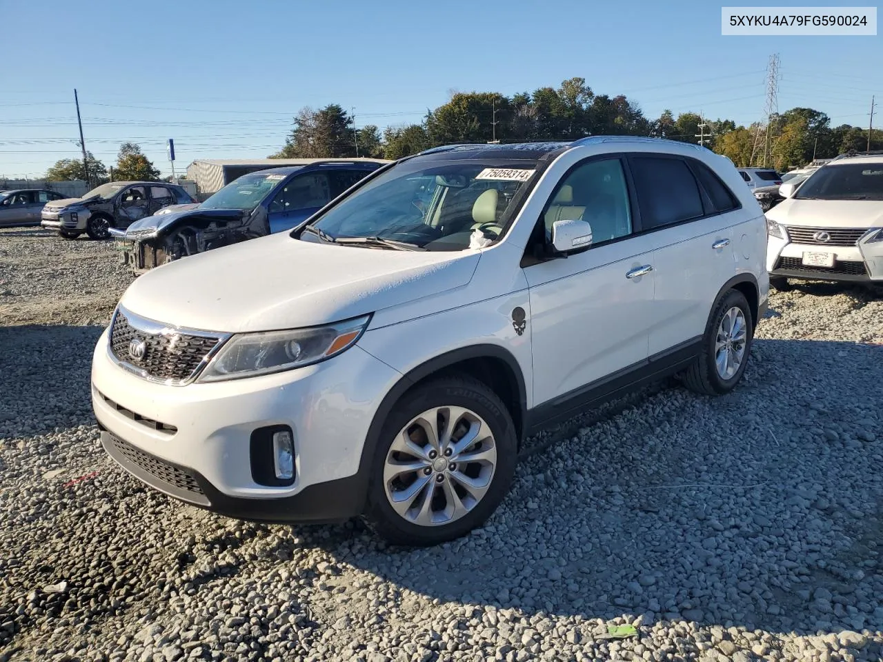 2015 Kia Sorento Ex VIN: 5XYKU4A79FG590024 Lot: 75059314