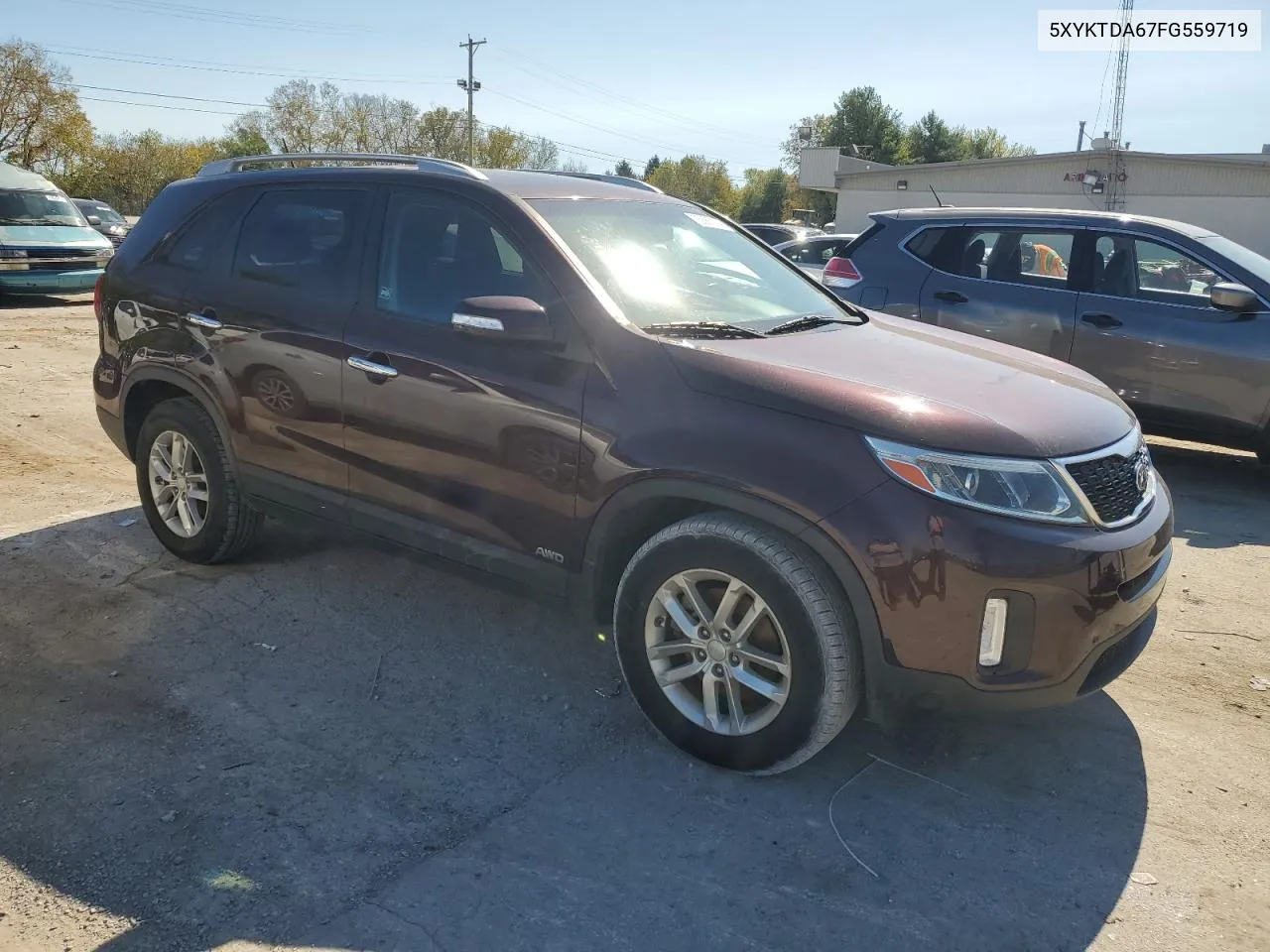 2015 Kia Sorento Lx VIN: 5XYKTDA67FG559719 Lot: 75880104