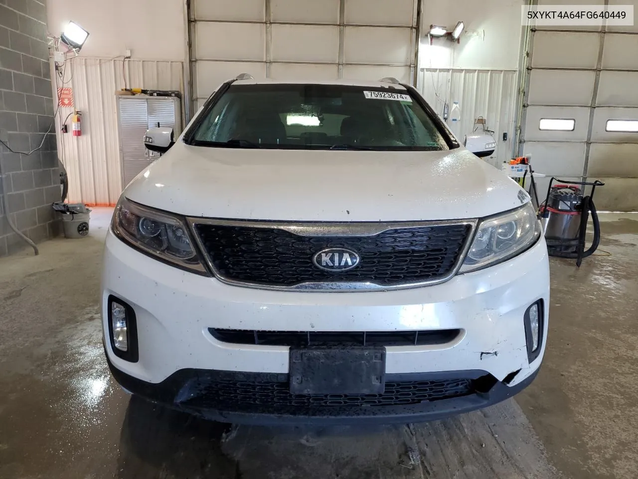 2015 Kia Sorento Lx VIN: 5XYKT4A64FG640449 Lot: 75923674