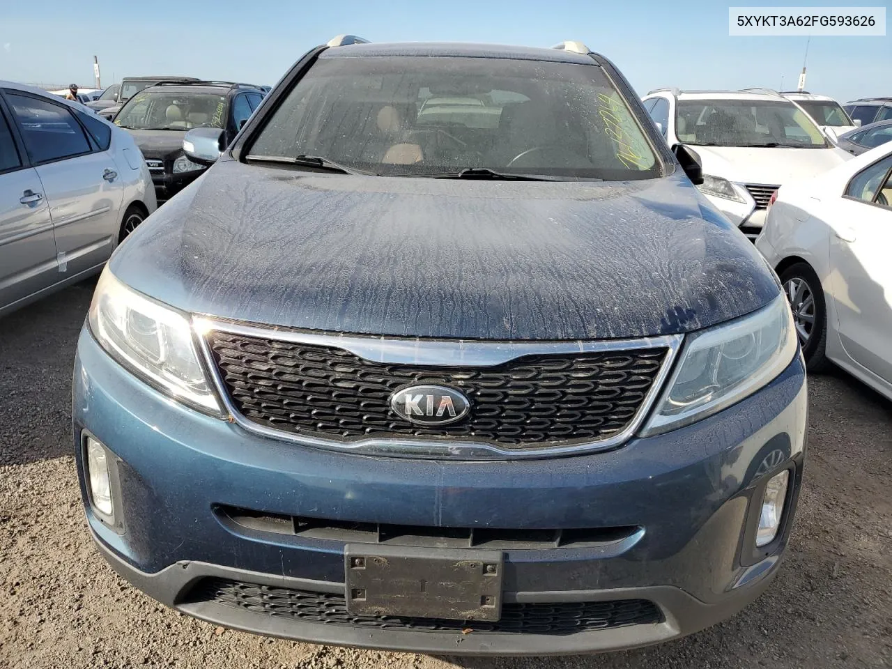 2015 Kia Sorento Lx VIN: 5XYKT3A62FG593626 Lot: 76137264