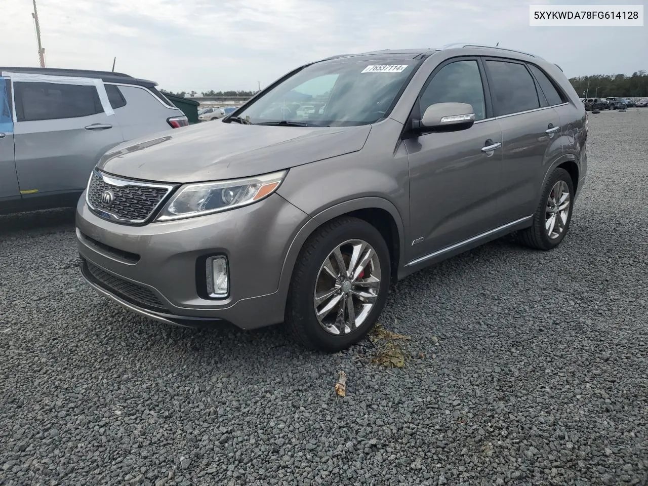 2015 Kia Sorento Sx VIN: 5XYKWDA78FG614128 Lot: 76537114