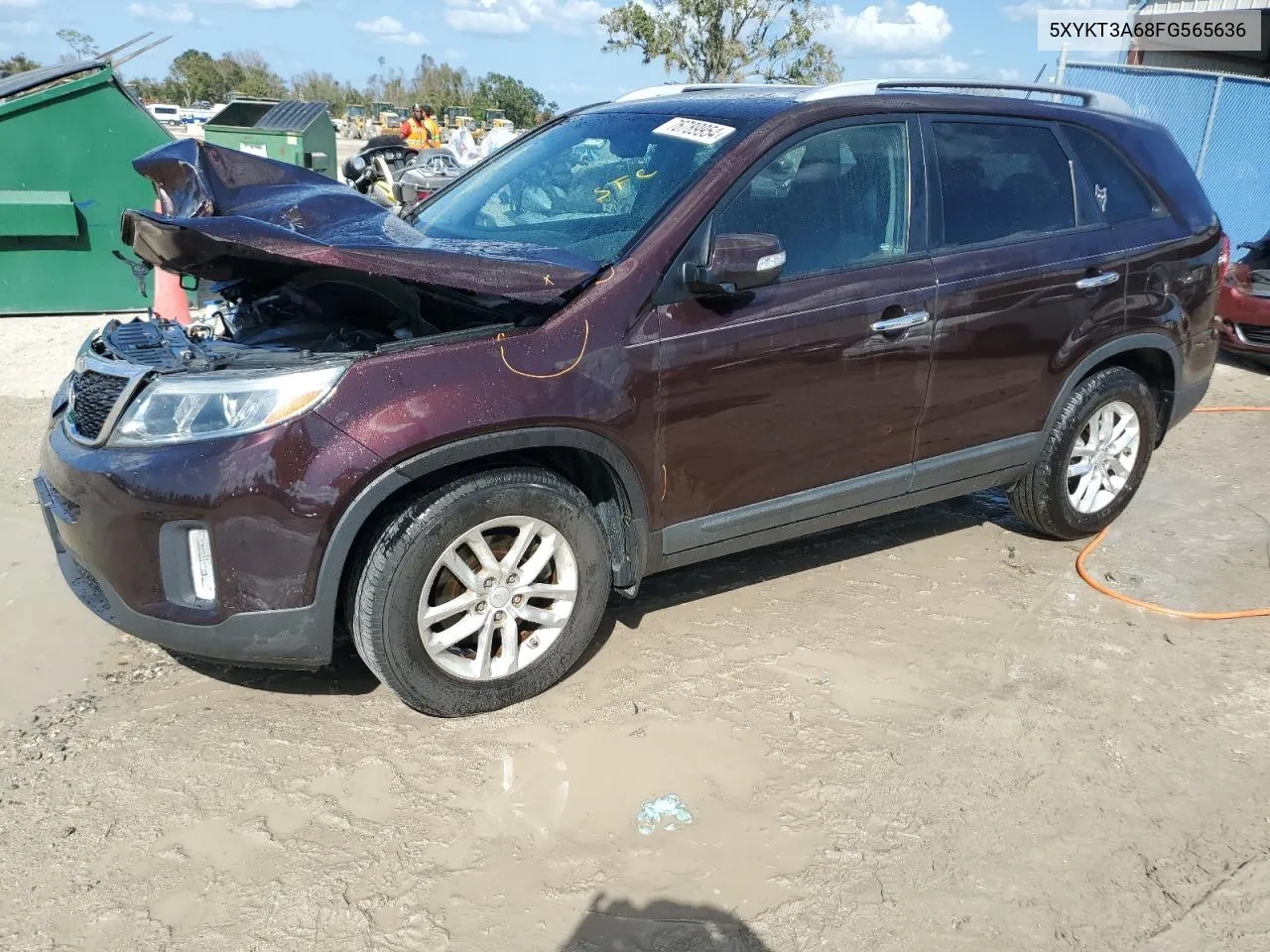 2015 Kia Sorento Lx VIN: 5XYKT3A68FG565636 Lot: 76789954