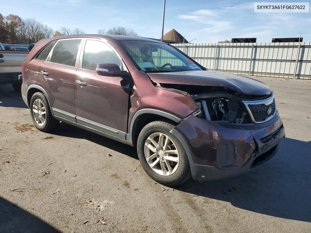 2015 Kia Sorento Lx VIN: 5XYKT3A61FG627622 Lot: 77988454