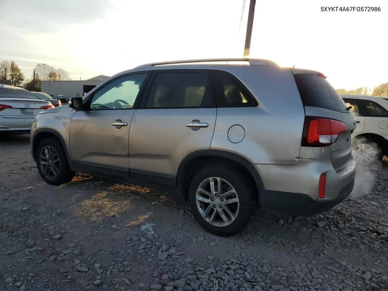 2015 Kia Sorento Lx VIN: 5XYKT4A67FG572986 Lot: 78183024