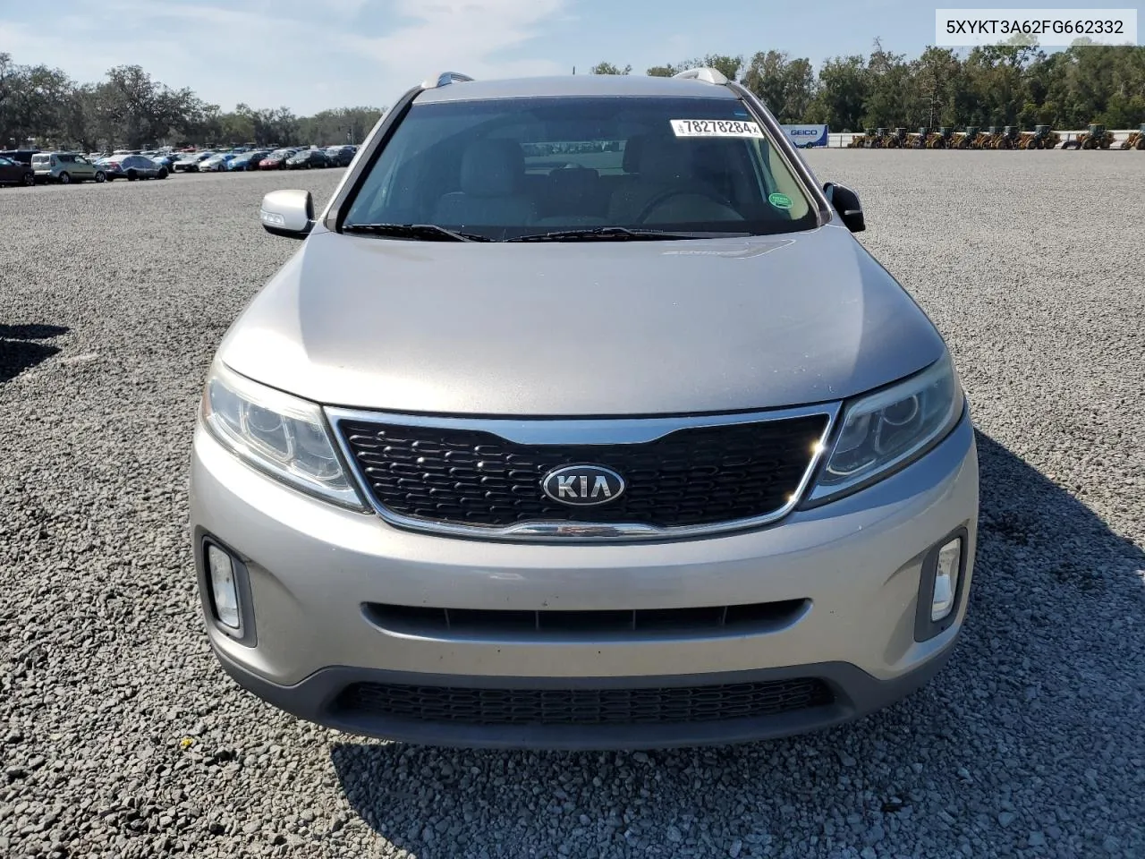 2015 Kia Sorento Lx VIN: 5XYKT3A62FG662332 Lot: 78278284