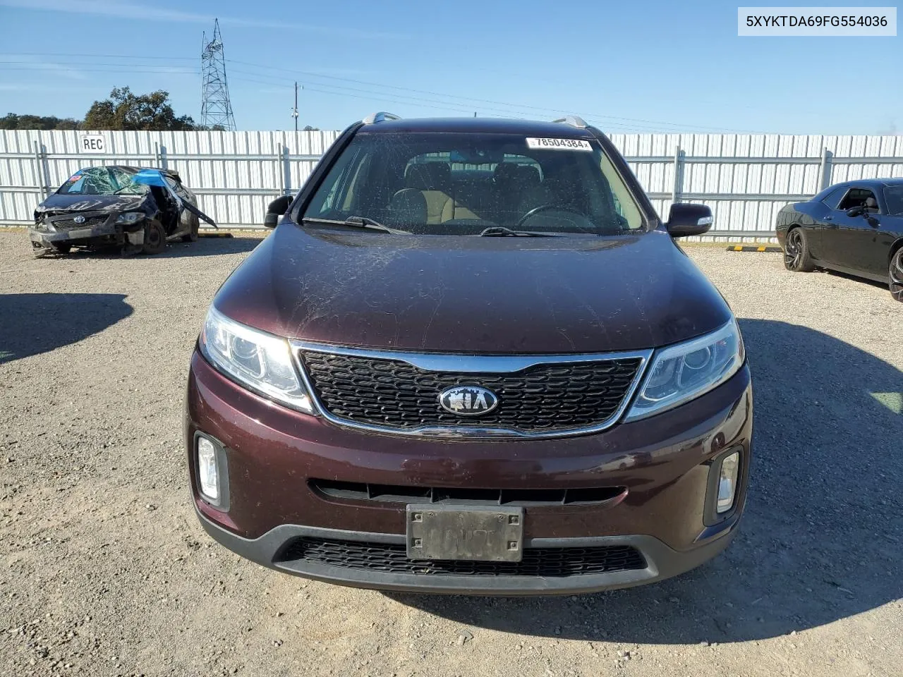 2015 Kia Sorento Lx VIN: 5XYKTDA69FG554036 Lot: 78504384