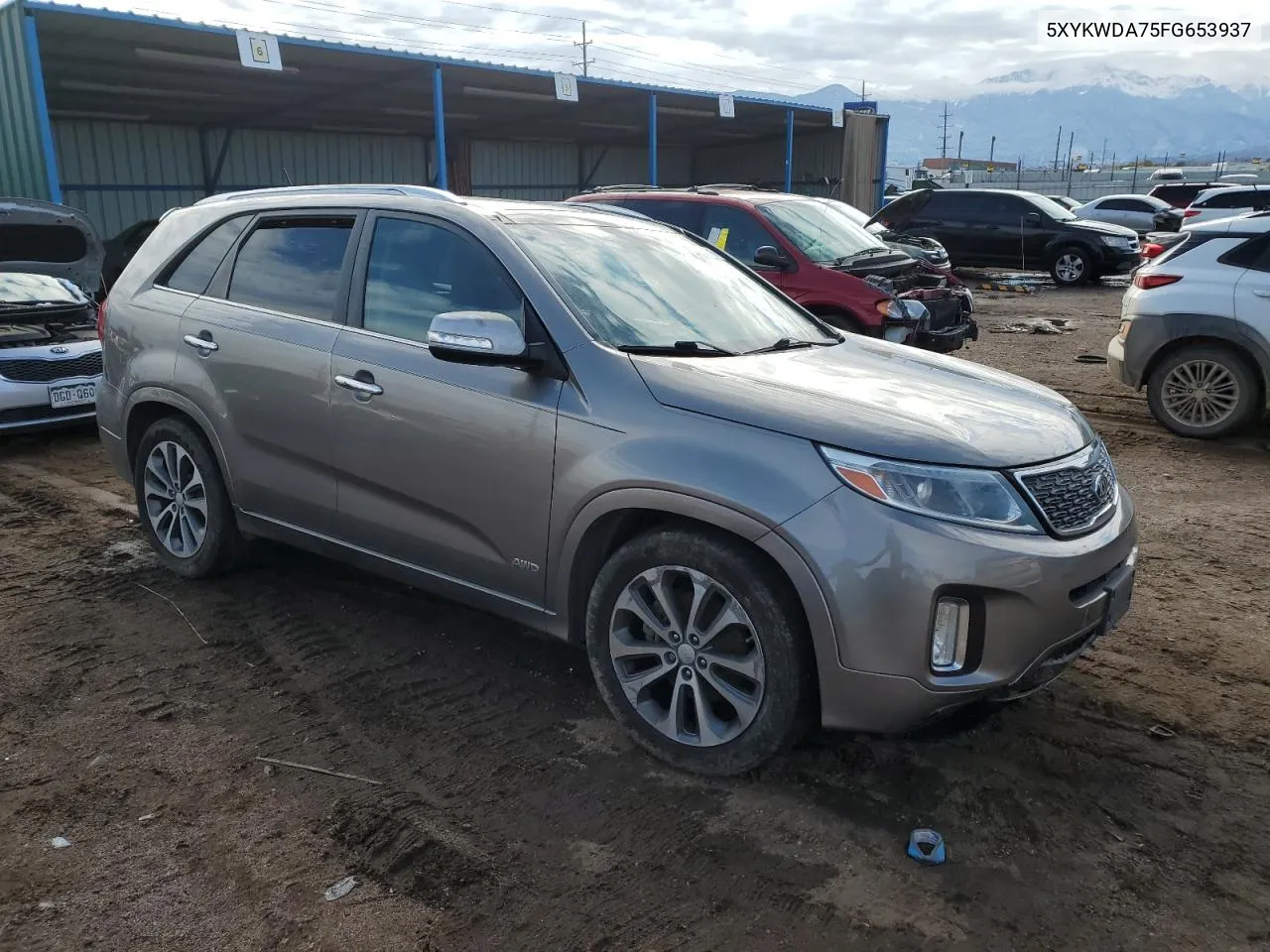 2015 Kia Sorento Sx VIN: 5XYKWDA75FG653937 Lot: 78828984