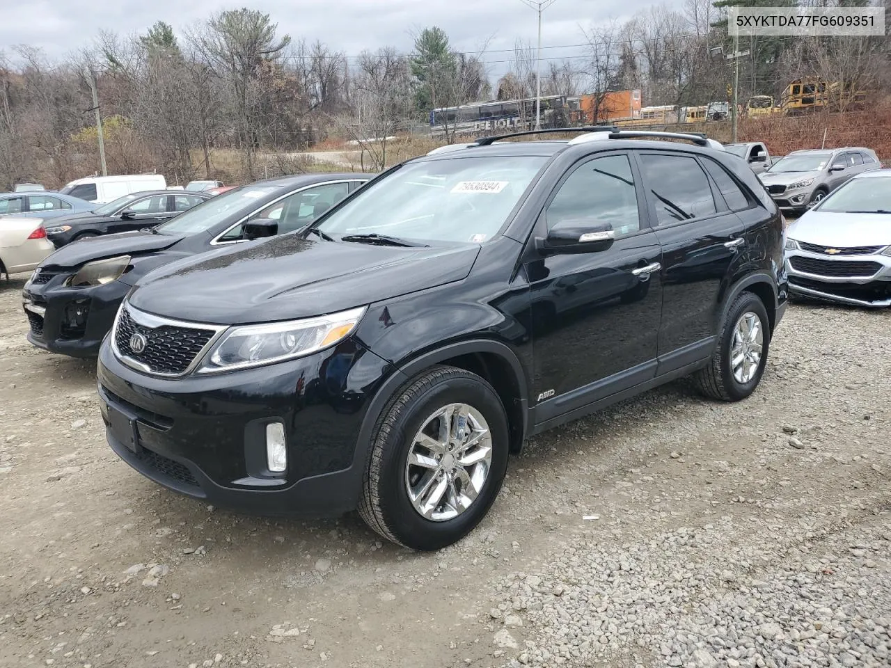 2015 Kia Sorento Lx VIN: 5XYKTDA77FG609351 Lot: 79530894