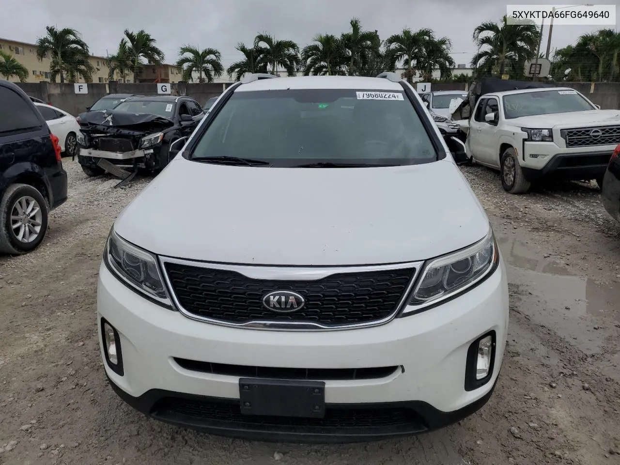 2015 Kia Sorento Lx VIN: 5XYKTDA66FG649640 Lot: 79680224