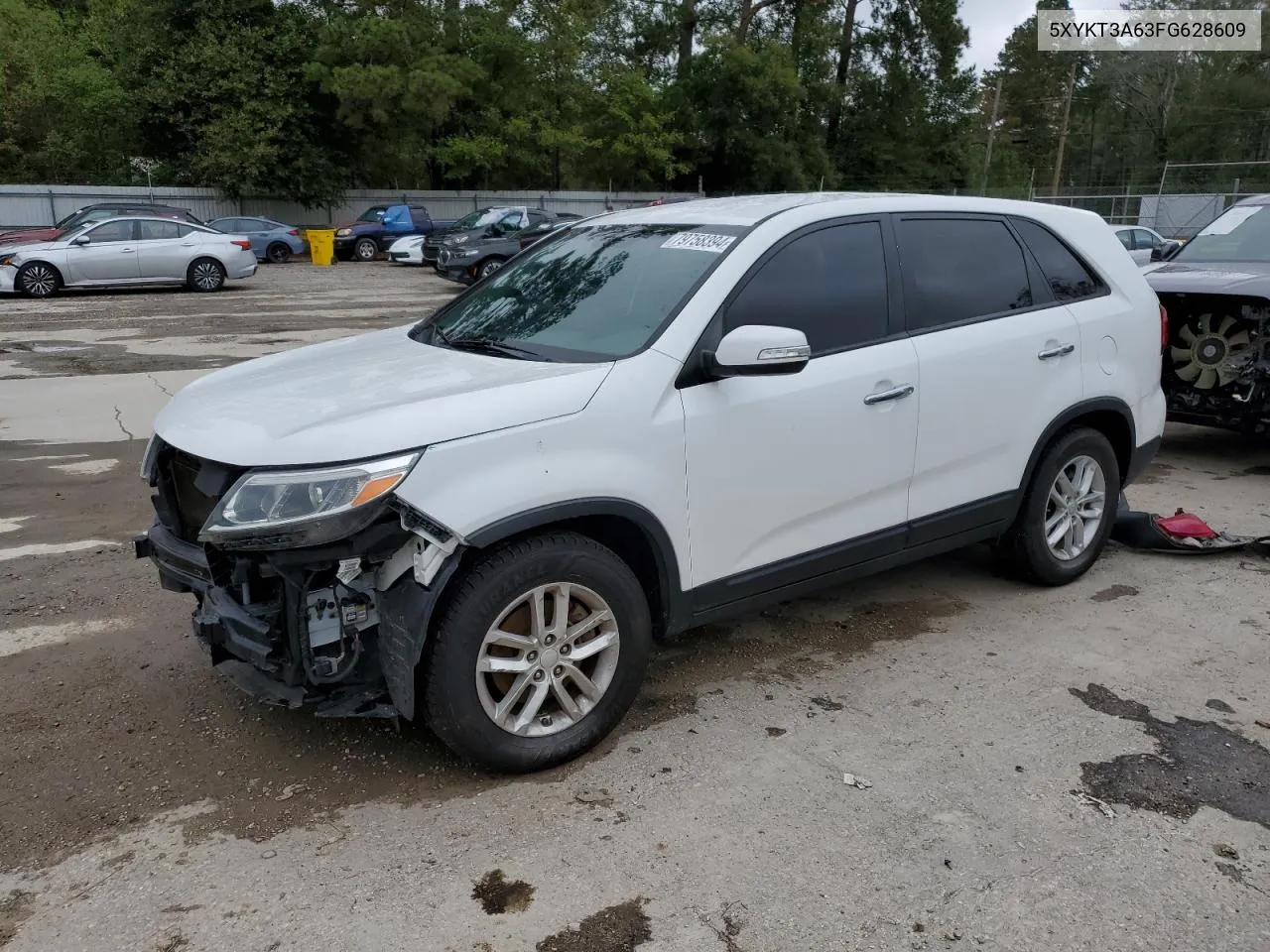 2015 Kia Sorento Lx VIN: 5XYKT3A63FG628609 Lot: 79758394