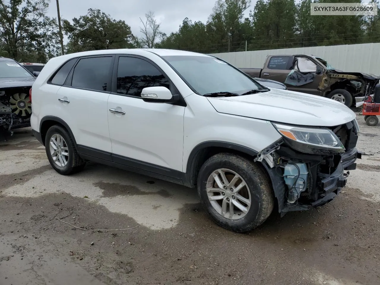 2015 Kia Sorento Lx VIN: 5XYKT3A63FG628609 Lot: 79758394