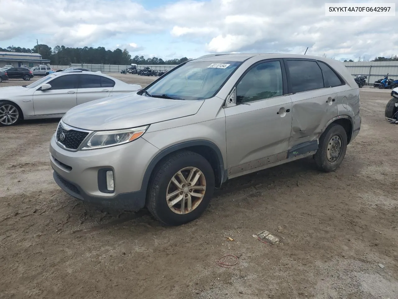 2015 Kia Sorento Lx VIN: 5XYKT4A70FG642997 Lot: 80118154