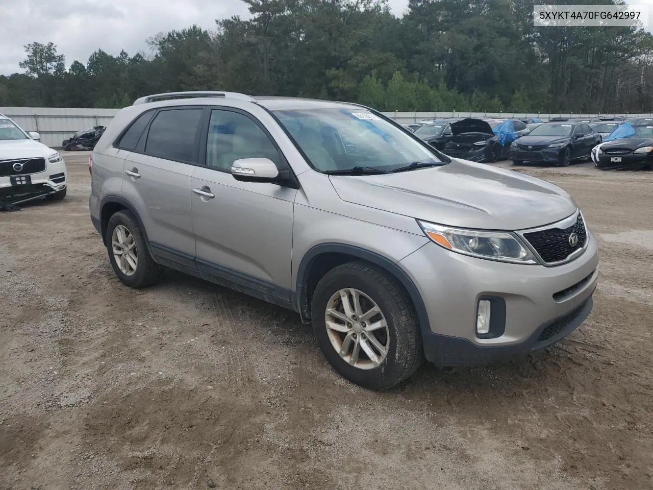 2015 Kia Sorento Lx VIN: 5XYKT4A70FG642997 Lot: 80118154