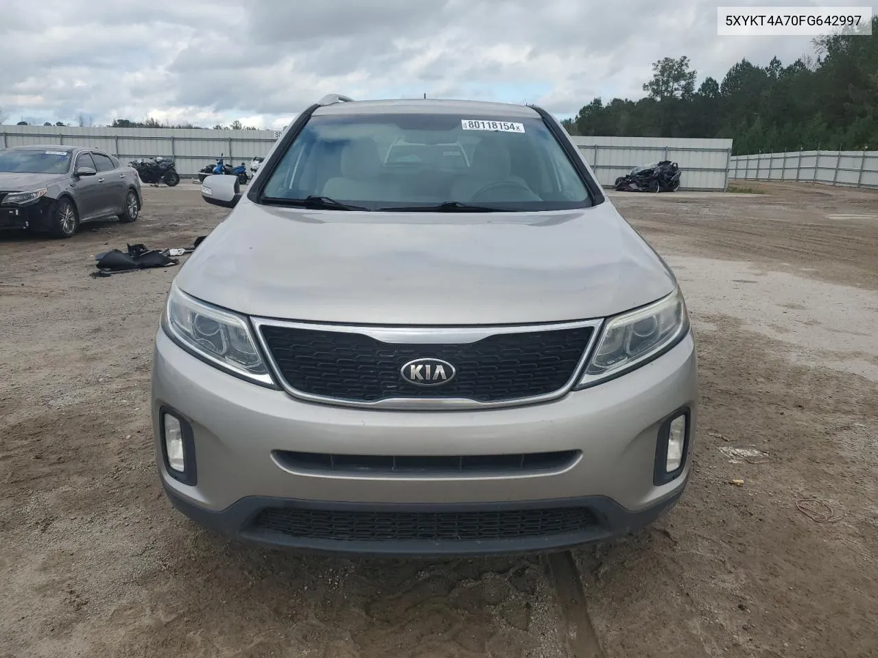 2015 Kia Sorento Lx VIN: 5XYKT4A70FG642997 Lot: 80118154