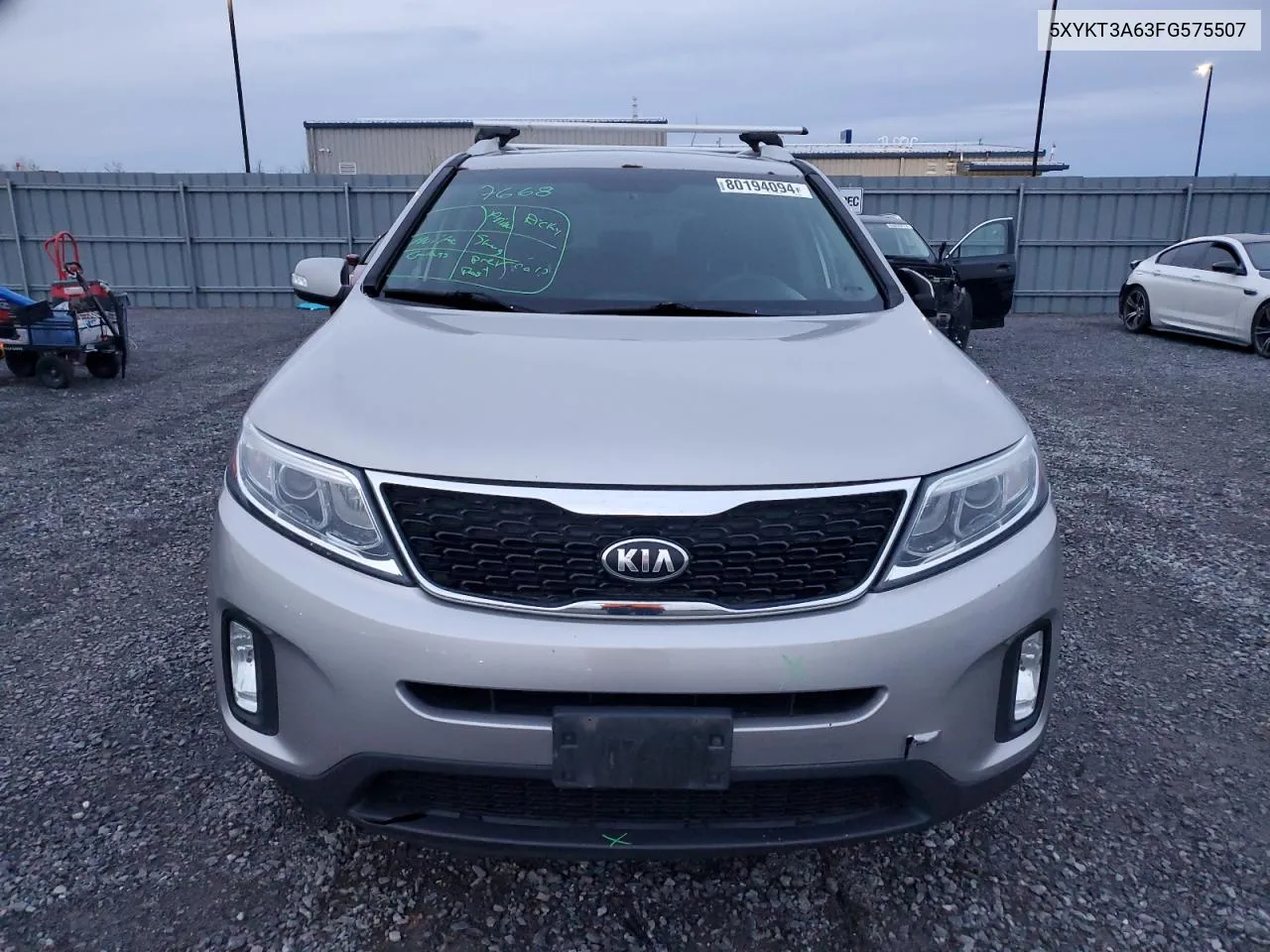 2015 Kia Sorento Lx VIN: 5XYKT3A63FG575507 Lot: 80194094