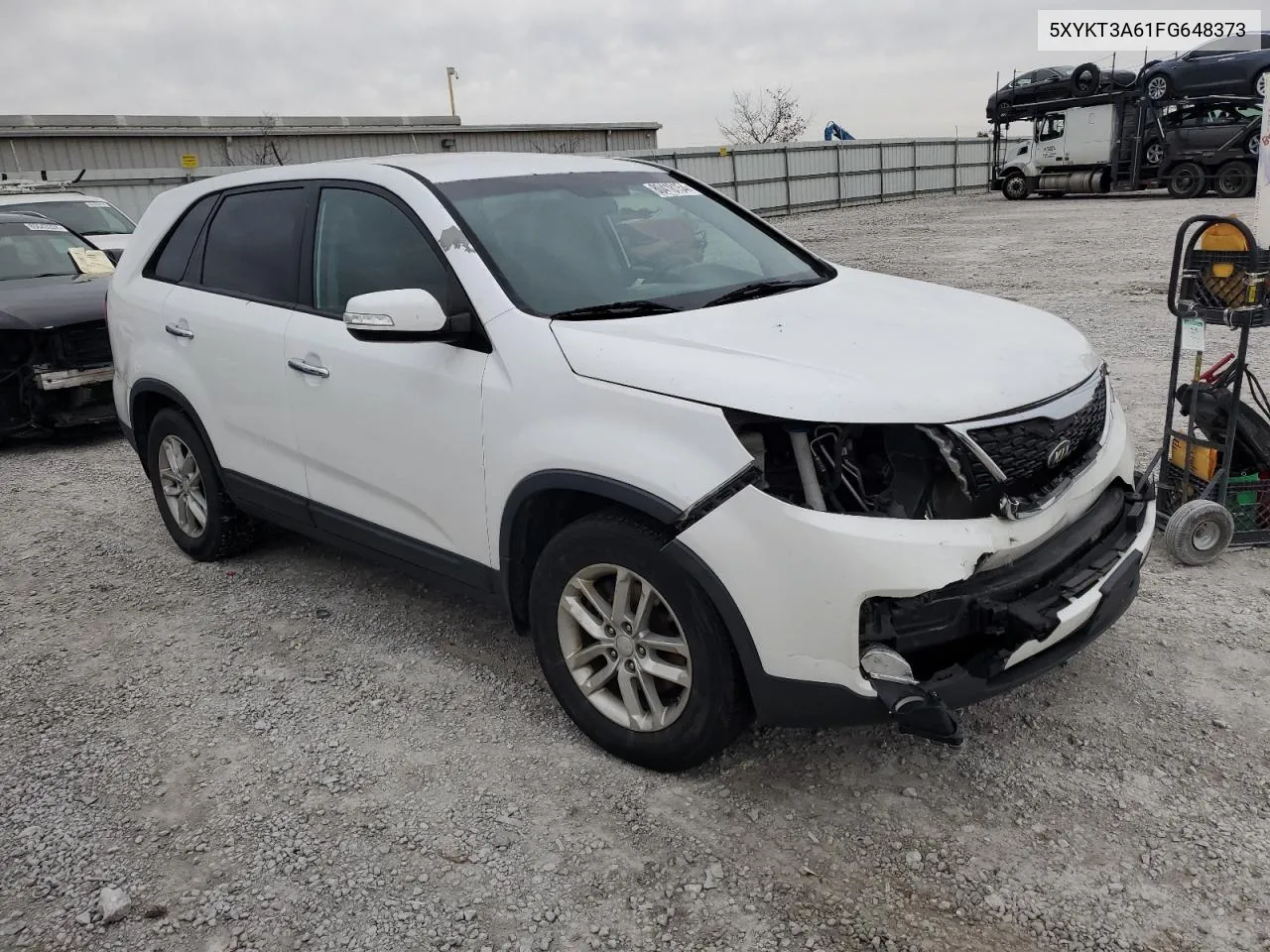 2015 Kia Sorento Lx VIN: 5XYKT3A61FG648373 Lot: 80418154