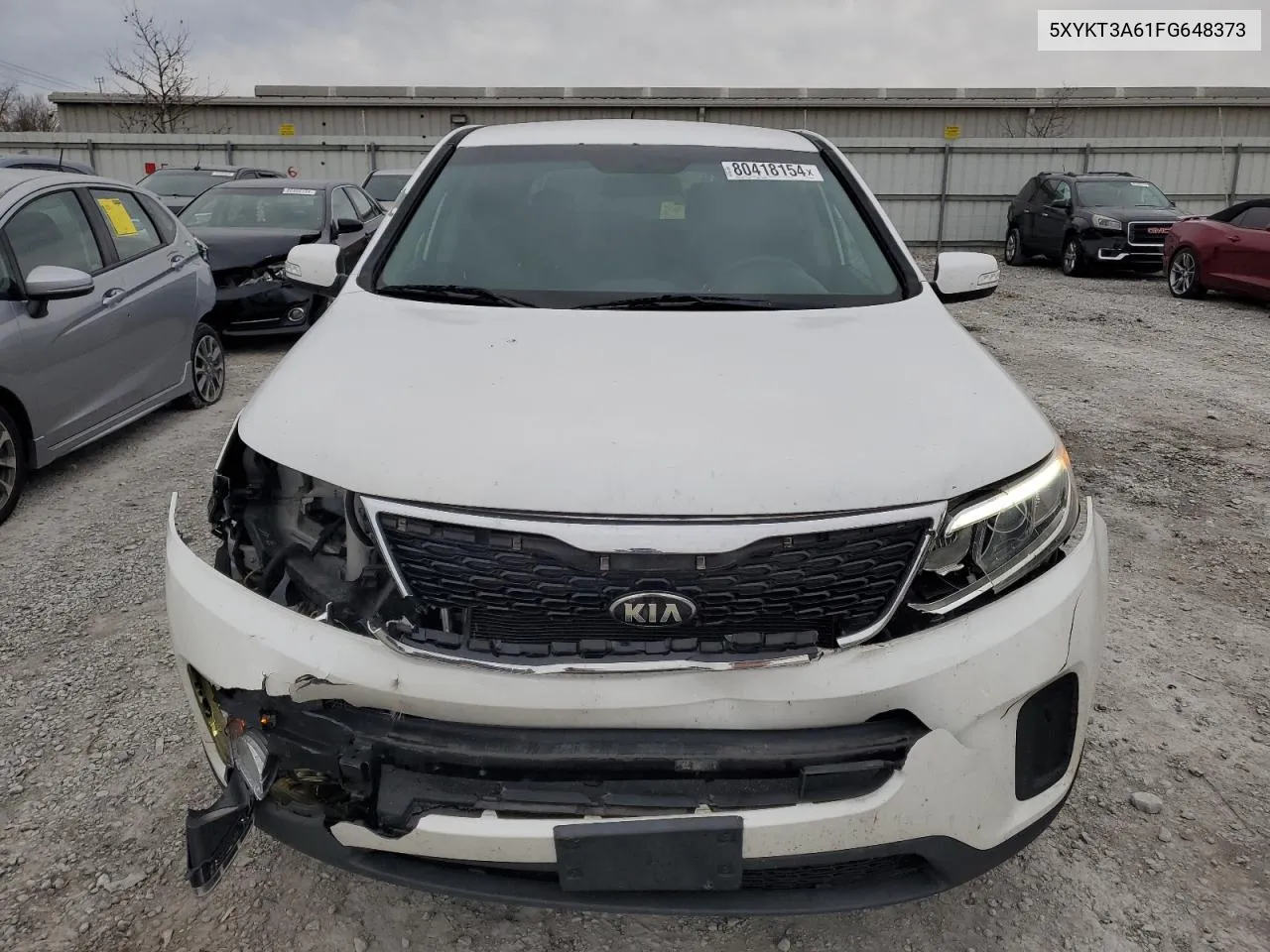 2015 Kia Sorento Lx VIN: 5XYKT3A61FG648373 Lot: 80418154