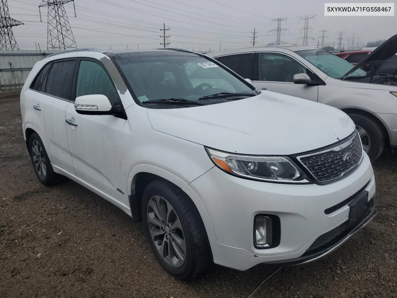 2015 Kia Sorento Sx VIN: 5XYKWDA71FG558467 Lot: 80719414