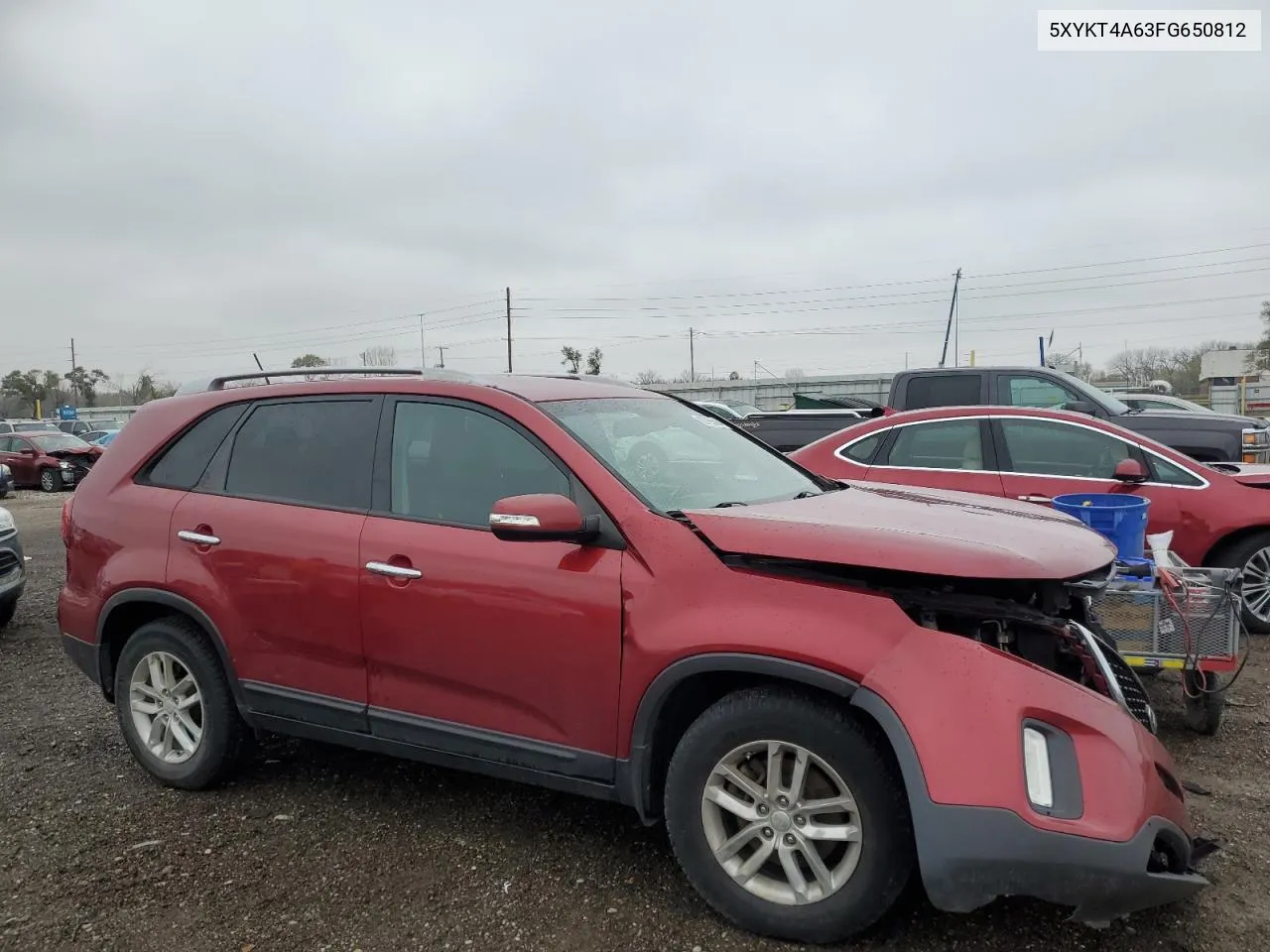 2015 Kia Sorento Lx VIN: 5XYKT4A63FG650812 Lot: 80765594