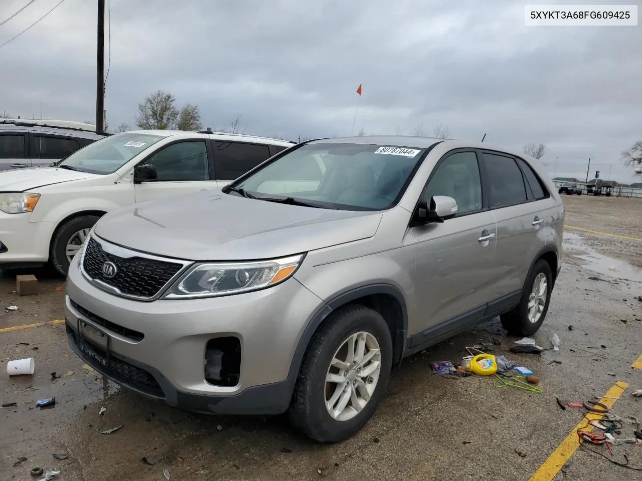 2015 Kia Sorento Lx VIN: 5XYKT3A68FG609425 Lot: 80787044