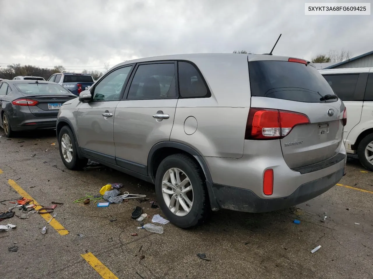 2015 Kia Sorento Lx VIN: 5XYKT3A68FG609425 Lot: 80787044