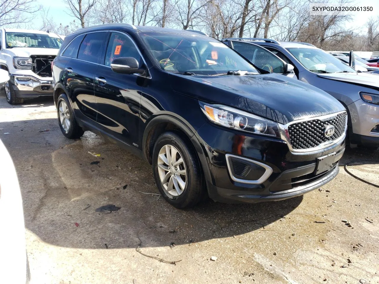 2016 Kia Sorento Lx VIN: 5XYPGDA32GG061350 Lot: 41230084