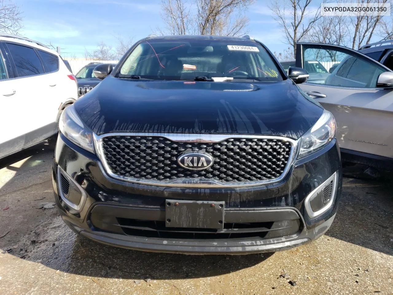 2016 Kia Sorento Lx VIN: 5XYPGDA32GG061350 Lot: 41230084