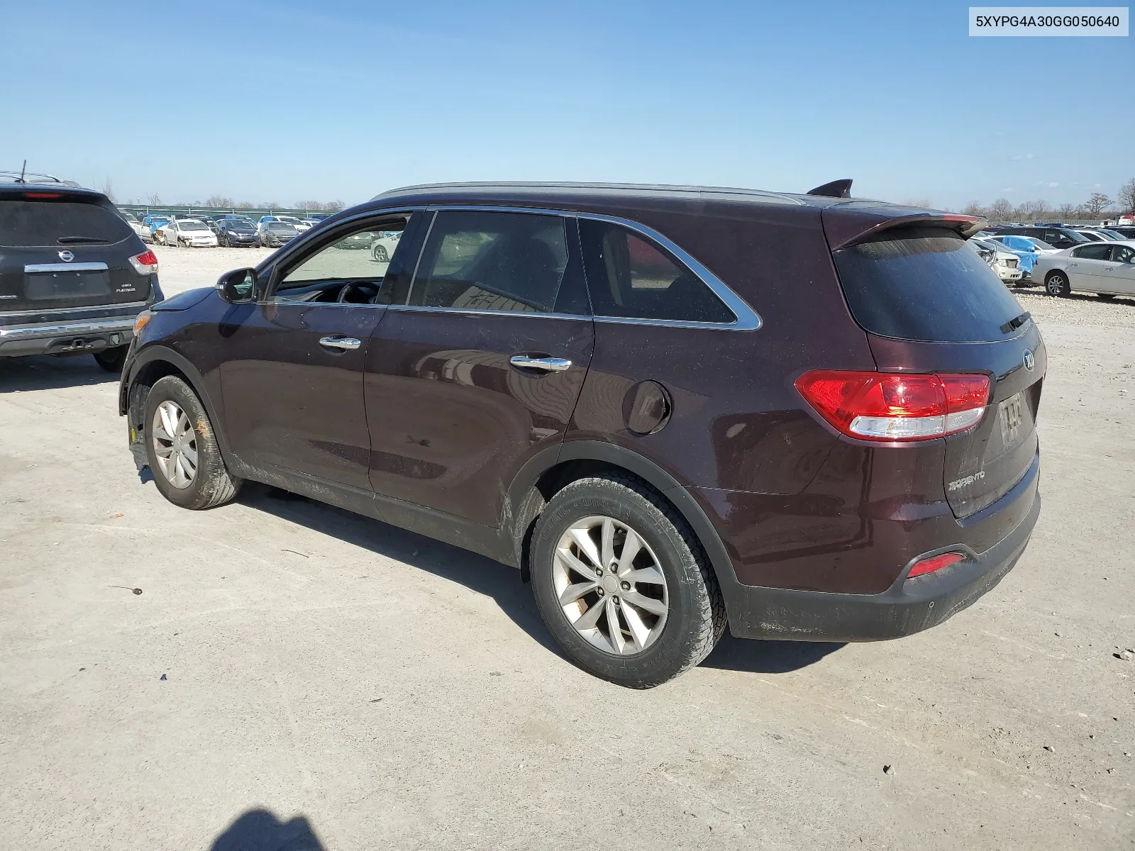 2016 Kia Sorento Lx VIN: 5XYPG4A30GG050640 Lot: 43013914