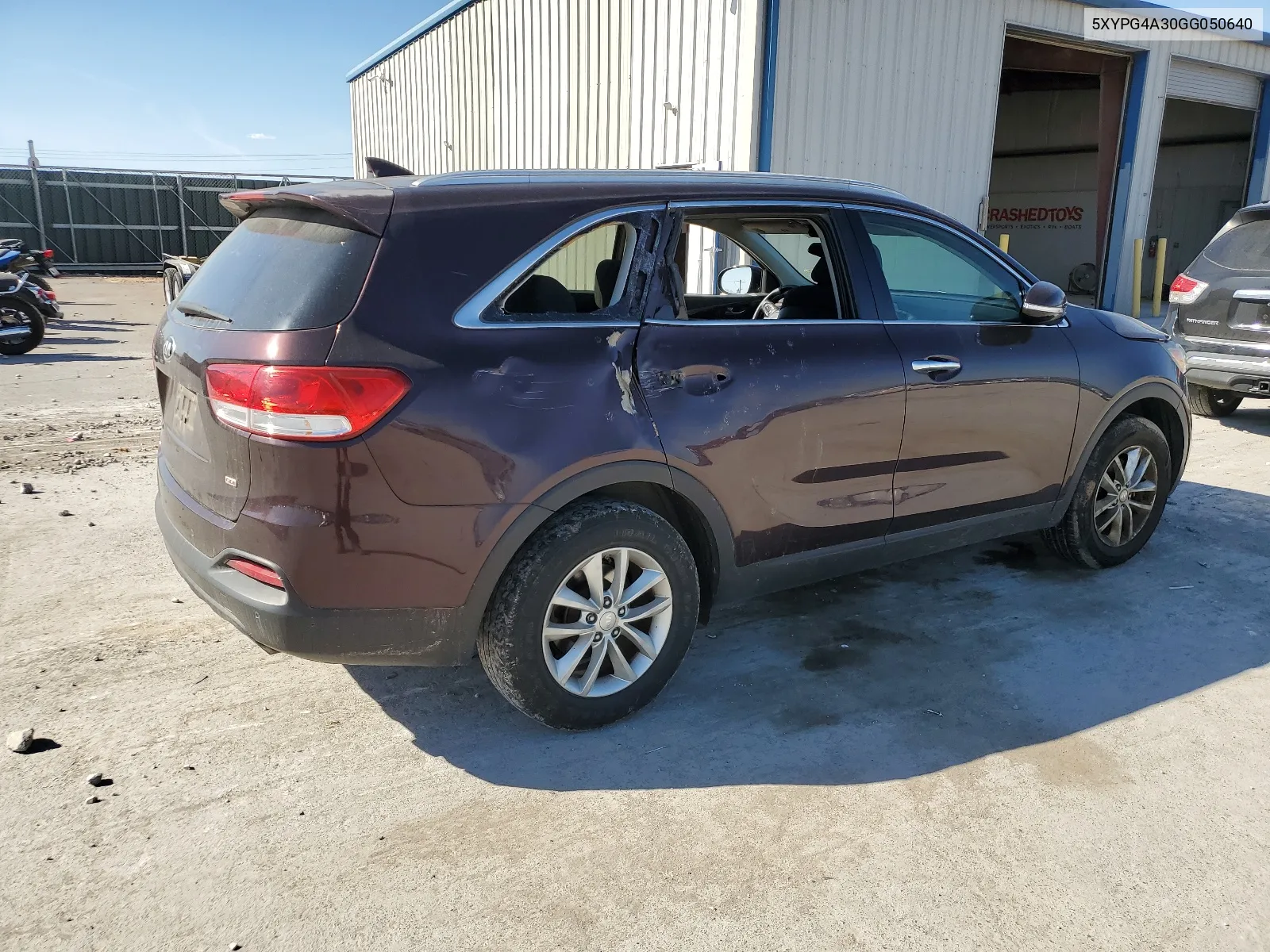 2016 Kia Sorento Lx VIN: 5XYPG4A30GG050640 Lot: 43013914