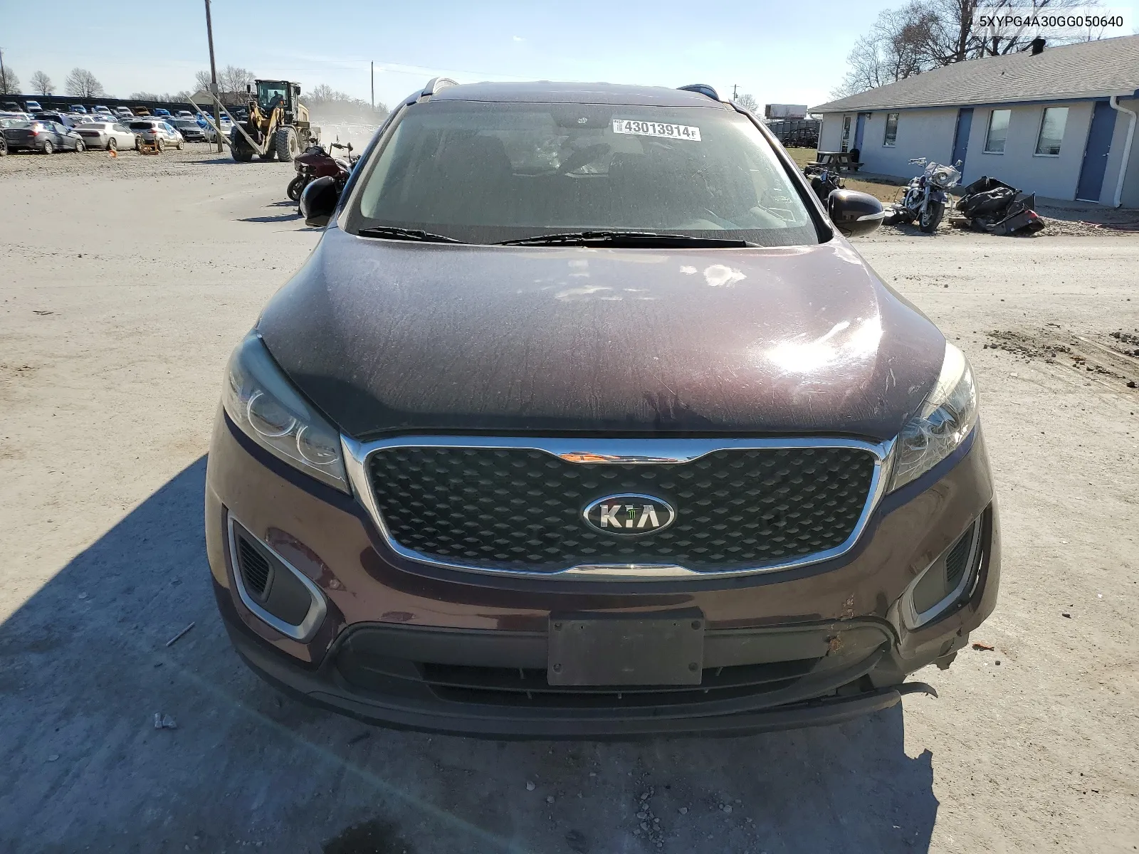 2016 Kia Sorento Lx VIN: 5XYPG4A30GG050640 Lot: 43013914