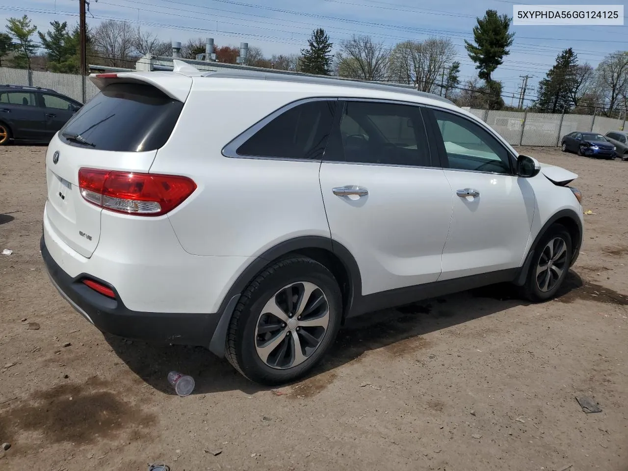 5XYPHDA56GG124125 2016 Kia Sorento Ex