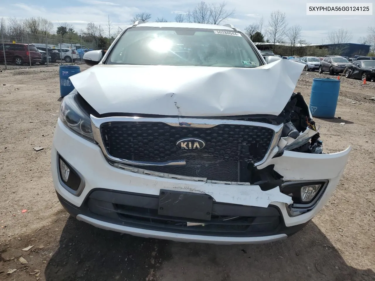 5XYPHDA56GG124125 2016 Kia Sorento Ex