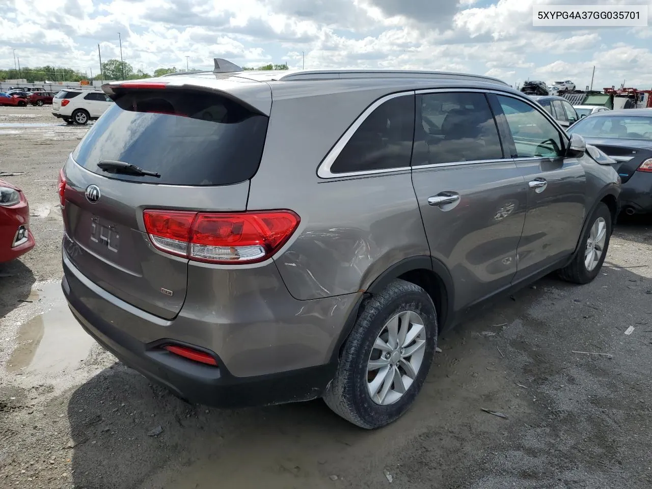 2016 Kia Sorento Lx VIN: 5XYPG4A37GG035701 Lot: 52656154