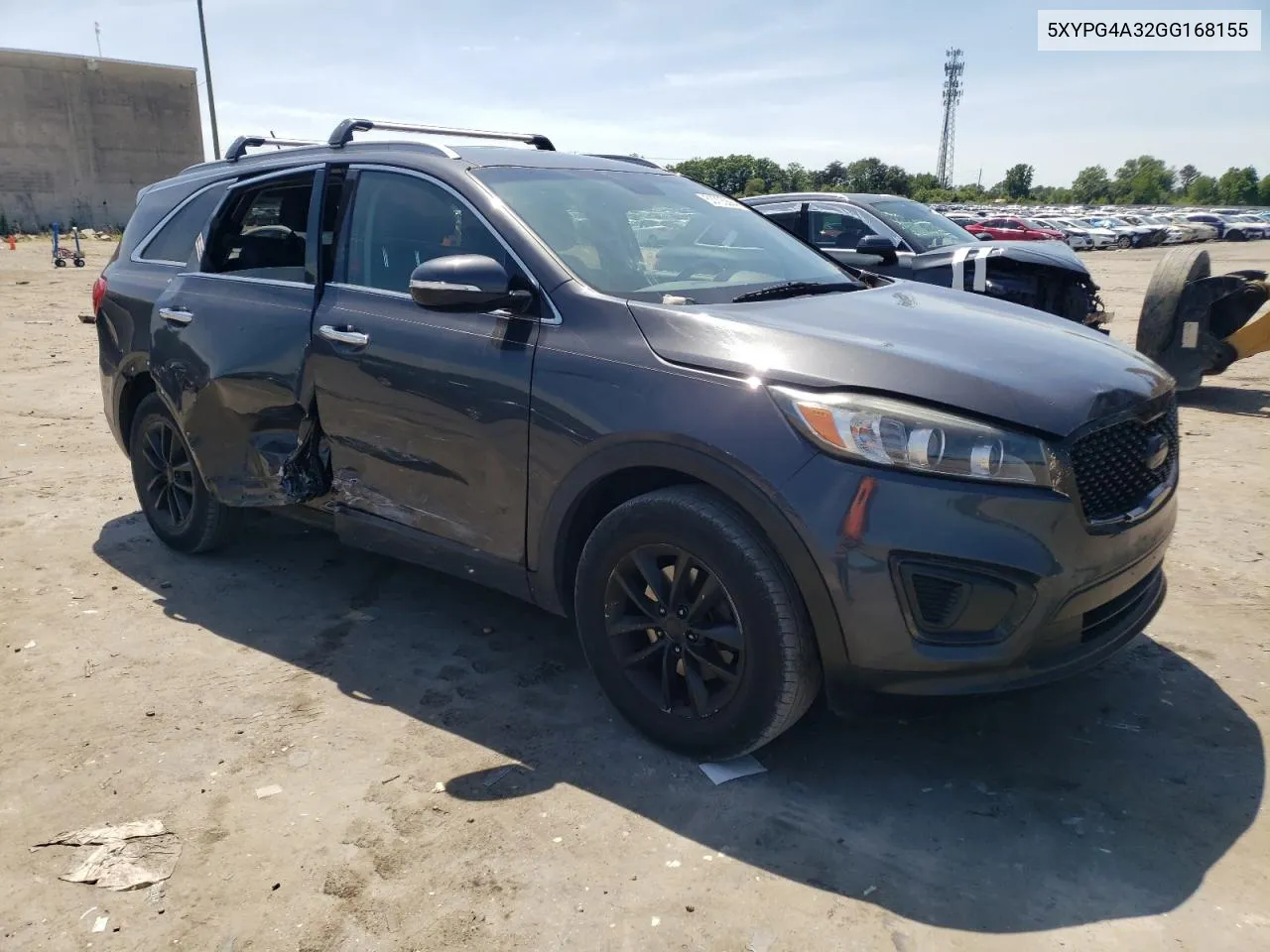 2016 Kia Sorento Lx VIN: 5XYPG4A32GG168155 Lot: 53705894