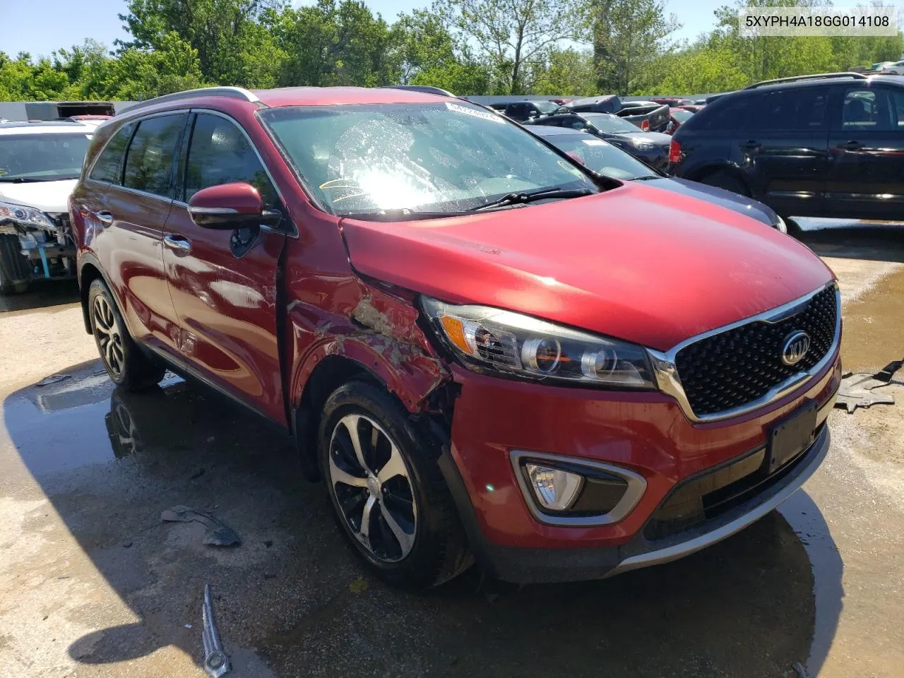 2016 Kia Sorento Ex VIN: 5XYPH4A18GG014108 Lot: 54224024