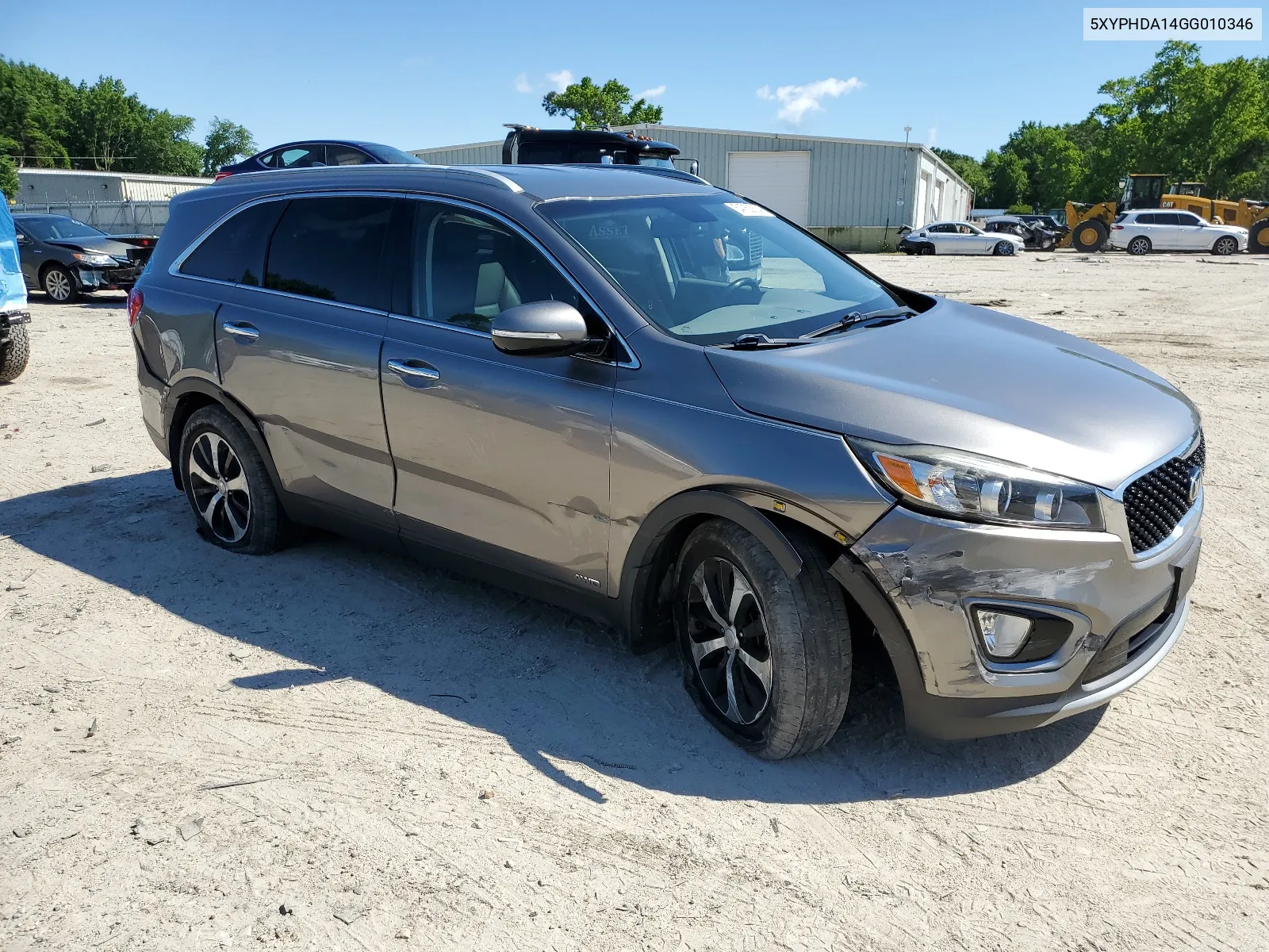 2016 Kia Sorento Ex VIN: 5XYPHDA14GG010346 Lot: 54763634